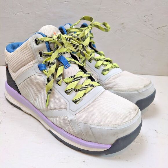 BOGS Sandstone Mid Composite Safety Toe Women's Work Sneakers Size 9 M Gray - Picture 1 of 11
